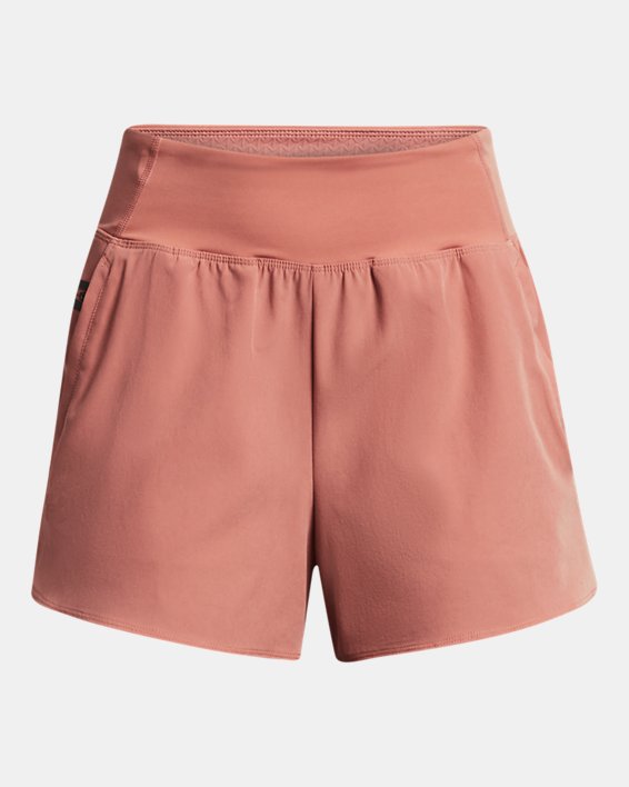 女士UA SmartForm Flex Woven短褲 in Pink image number 4